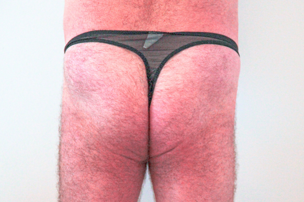 Male sexy underpants revealing butt cheeks